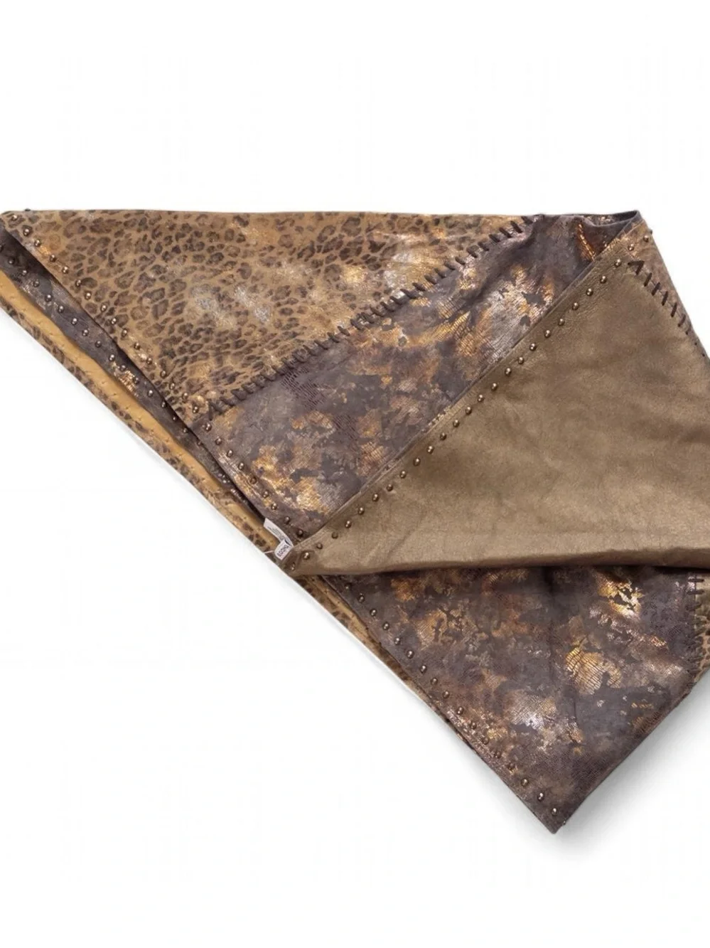 NWT Chico’s Outpost Triangle Leather Wrap 100% Leather Multi $228